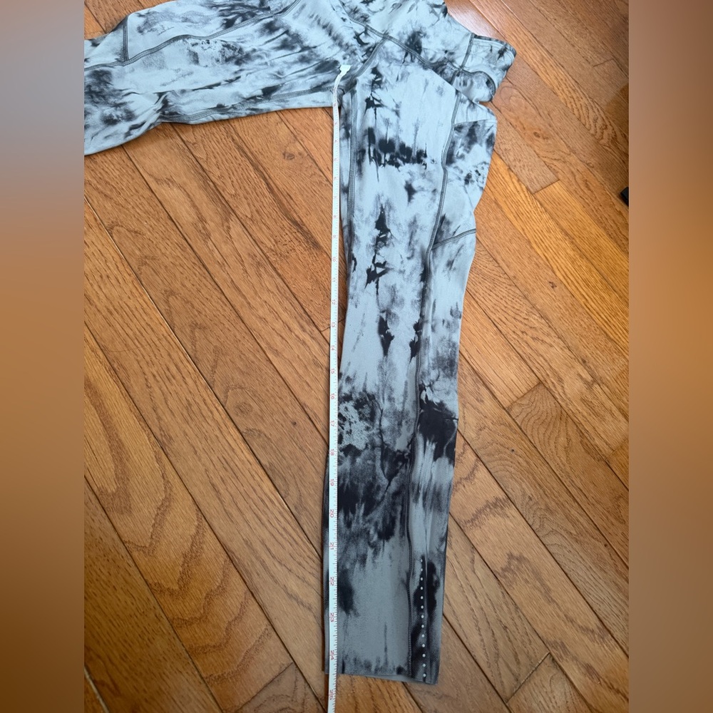 Lululemon Fast and Free Tight II Game Day Dark Chrome Black Multi - Picture 8 of 8